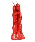 5 1/2" Lovers red candle