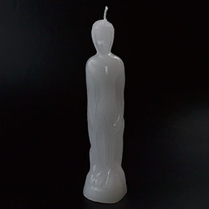 8" White Male candle