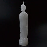 8" White Male candle
