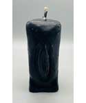6 1/2" Black Female Gender candle