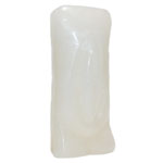 6 1/2" White Female Gender candle