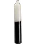 9" White/ Black pillar candle
