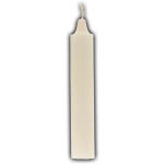 9" White pillar candle