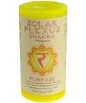 Solar Plexus Chakra pillar candle 3" x 6"