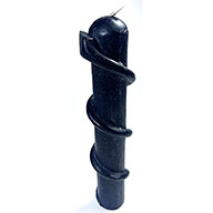 8" Black Snake candle