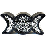 Black Triple Moon candle