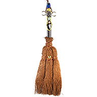 12 1/2" Triple Moon Crystal broom