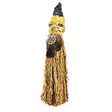 10 1/2" Pentagram Crystal broom