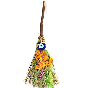 11" Evil Eye Herb broom