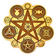 8" Pagan crystal grid