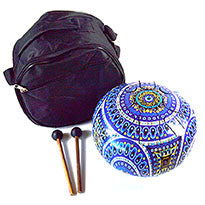 8" Happy Drum Fatima Hand/Evil Eye