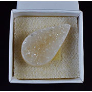 1 1/2" Amethyst Tear druse cabochon