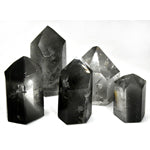 ~3# Flat of Phantom Quartz Points polished