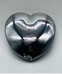 1 3/4" Hematite heart
