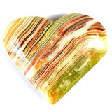 3" Green Onyx heart