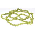 32" Peridot chip necklace