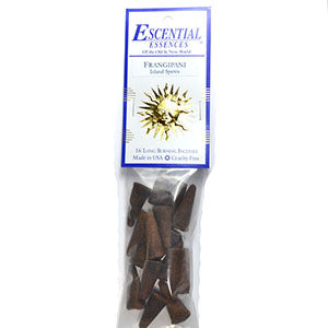 16/pk Frangipani escential essences incense cones