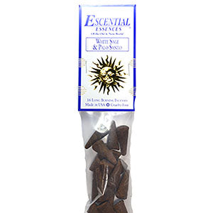 16/pk White Sage & Palo Santo escential essences incense cones