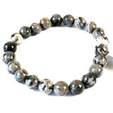 8mm Map Stone Jasper bracelet