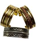 1" assorted Two Tone bracelet