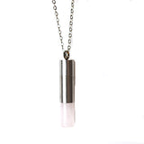 Rose Quartz chamber W/ chain