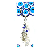 Double Hand of Fatima evil eye keychain