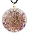 1 5/8" Orgone FOL Amethyst & Quartz