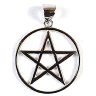 7/8" Pentagram sterling