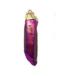 (set of 3) 2" Rainbow Quartz pendant