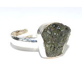 Moldavite adjustable ring