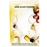 (set of 4) Wine Glass Charms