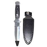 7 1/2" Black wood handle athame