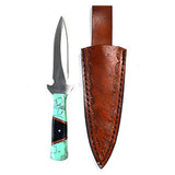 7" Turquoise/ Black athame