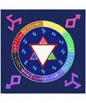 Rune Awakening altar cloth or scarf 36" x 36"