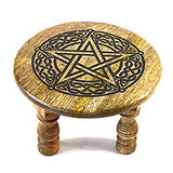 6"dia x 4" Pentagram altar table