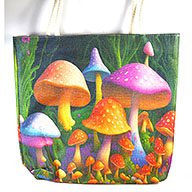 17" x 17" Mushroom tote bag