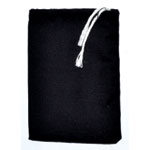 Black Cotton Bag 3" x 4"