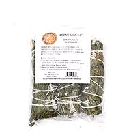 (set of 3) Cedar smudge stick 4"