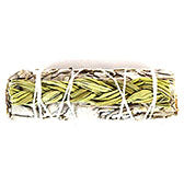 4" White Sage & Sweetgrass smudge stick