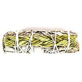 4" White Sage & Sweetgrass smudge stick
