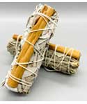4" White Sage & Cinnamon smudge stick