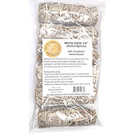 (set of 6) White Sage smudge stick 3-4"