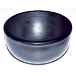 Black Stone Scrying Bowl/Smudge Pot 4"