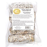 (set of 12) White Sage smudge stick 3 -4"