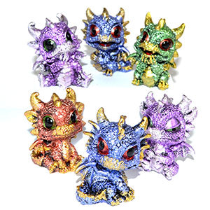 (set of 6) 1 3/4" Baby Dragons